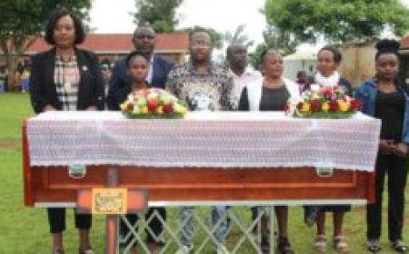 Mike Sonko, Anne Kananu Attends Burial of A Woman Who Died in Saudi