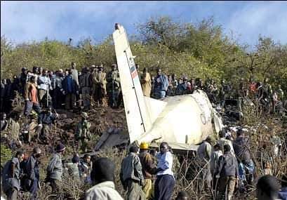 Harbin-y12 Turboprop twin engine plane belong to Kenya Air Force accident